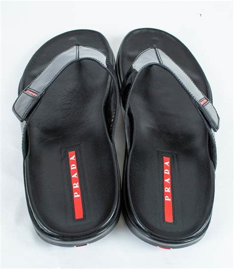 prada flip flops mens|prada men's sandals sale.